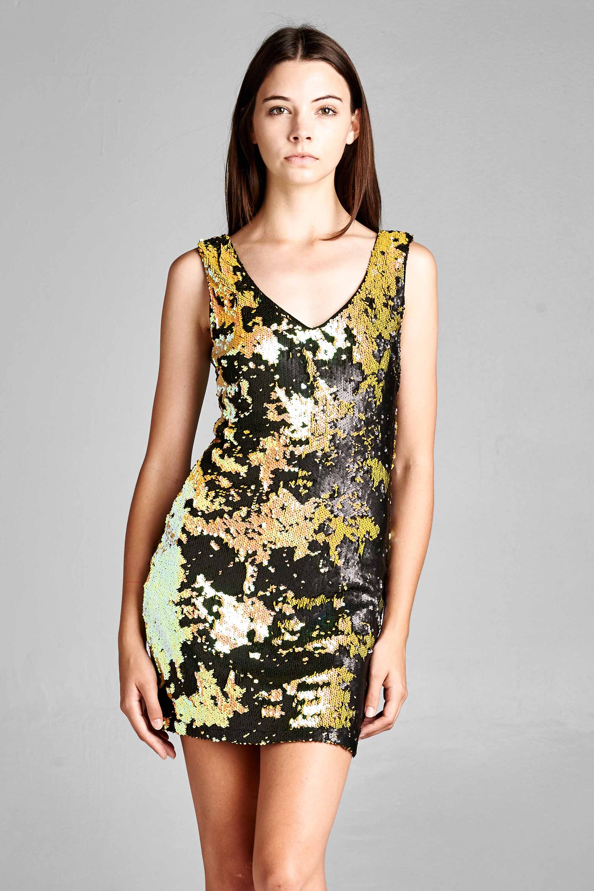 reversible sequin dress