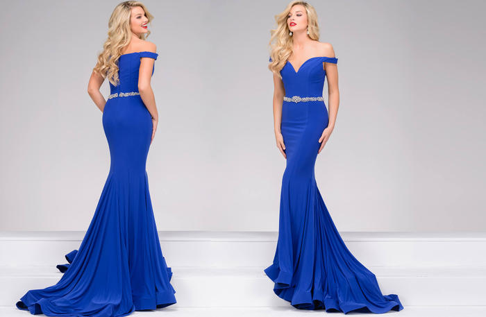 up shoulder gown